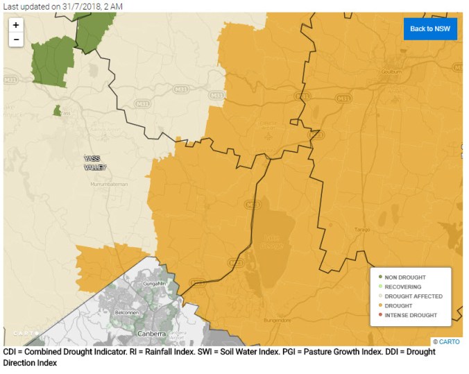 DPI Drought Areas 31 Jul 18